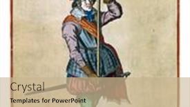  Presentation with group of students raising hands - Colorful PPT layouts enhanced with soldier-full-length-holding backdrop and a coral colored foreground