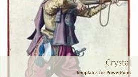  Presentation with firearm - Audience pleasing PPT layouts consisting of soldier-full-length backdrop and a cream colored foreground