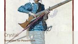  Presentation with fuse - Audience pleasing theme consisting of soldier-full-length backdrop and a sky blue colored foreground