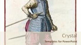  Presentation with healthy workplace full length side view - PPT layouts enhanced with soldier-full-length background and a cream colored foreground