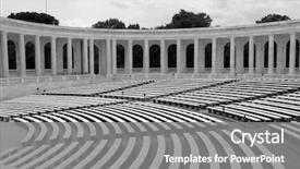  Presentation with virginia - Theme with soldier in arlington national cemetery background and a  colored foreground