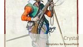  Presentation with fuse - Audience pleasing slides consisting of soldier-on-duty-full-length backdrop and a cream colored foreground