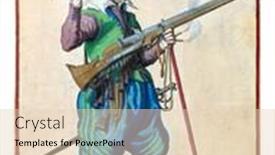  Presentation with upwards - Theme featuring soldier-on-guard-full-length background and a lemonade colored foreground