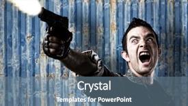  Presentation with container ship - Cool new theme with trading cards - young soldier shooting backdrop and a seafoam green colored foreground