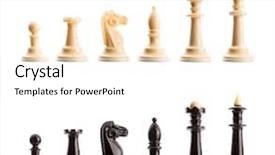  Presentation with chess stylized - Beautiful slides featuring soldier winner - chess figures isolated backdrop and a white colored foreground