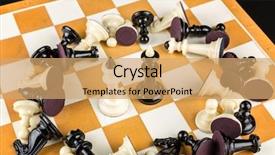  Presentation with kings - PPT theme having soldier winner - chess kings background and a  colored foreground