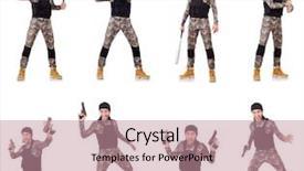  Presentation with fresh water splash green apple isolated white - Audience pleasing presentation design consisting of soldier with bat isolated on the white background backdrop and a coral colored foreground