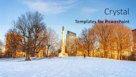  Presentation with soldiers - PPT layouts consisting of soldiers-and-sailors-monument background and a light blue colored foreground