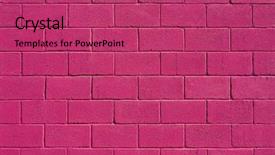  Presentation with brick wall texture - Theme featuring solid background - texture brick wall background and a  colored foreground