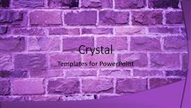  Presentation with purple wall - Presentation theme having solid border - abstract purple rough grunge brick background and a lilac colored foreground