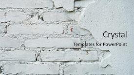  Presentation with old brick wall texture - Audience pleasing PPT layouts consisting of solid border - old vintage brick wall backdrop and a light gray colored foreground