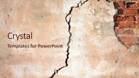  Presentation with brick wall - Audience pleasing presentation theme consisting of solid border - rift on old brick wall backdrop and a lemonade colored foreground