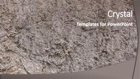  Presentation with stacked stone wall - Slides featuring solid colors - background of rough stone wall background and a gray colored foreground