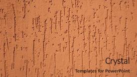  Presentation with solid colors - Beautiful slide deck featuring solid colors - red striated stucco wall texture backdrop and a coral colored foreground