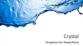  Presentation with solid colors - Theme consisting of solid colors - water splash background background and a white colored foreground