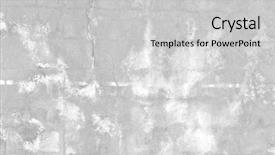  Presentation with solid colors - Audience pleasing slides consisting of solid colors - white textured wall with cracks backdrop and a light gray colored foreground