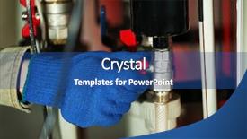  Presentation with fire system - Theme consisting of solid fire - heating system in a boiler background and a  colored foreground