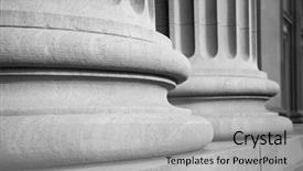  Presentation with building foundation - Colorful slides enhanced with solid foundation - architectural columns in a classic backdrop and a light gray colored foreground