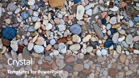  Presentation with sea simulator - Colorful presentation theme enhanced with solid foundation - background of round colored sea backdrop and a gray colored foreground