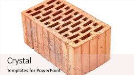  Presentation with old big bike on white - Slide set enhanced with solid foundation - old dirty brick on white background and a  colored foreground