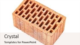  Presentation with old big bike on white - PPT layouts featuring solid foundation - old dirty brick on white background and a  colored foreground