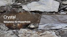  Presentation with stone masonry - Presentation theme with solid foundation - old stone wall brown large background and a tawny brown colored foreground