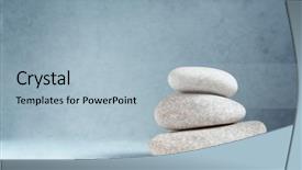  Presentation with stacked rocks - Amazing presentation having solid foundation - rocks stacked one top backdrop and a light blue colored foreground