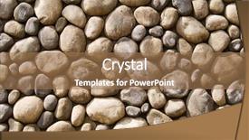  Presentation with foundation - Beautiful PPT theme featuring solid foundation - wall stones backdrop and a  colored foreground