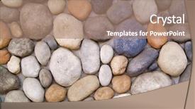  Presentation with foundation - Cool new PPT layouts with solid foundation - wall stones backdrop and a coral colored foreground