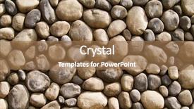  Presentation with foundation - Presentation theme having solid foundation - wall stones background and a coral colored foreground