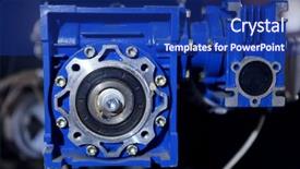  Presentation with boiler - Colorful PPT layouts enhanced with solid-fuel boiler detail closeup backdrop and a  colored foreground