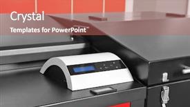  Presentation with energy savings - Slide set with solid fuel boiler indoors energy background and a coral colored foreground