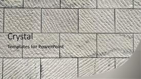  Presentation with marble tile texture stone wall - Presentation theme consisting of solid geometry - stone background architecture wall background and a  colored foreground