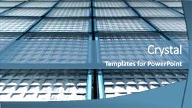  Presentation with element - Amazing slides having solid geometry - texture of glass element backdrop and a teal colored foreground