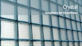  Presentation with element - Beautiful PPT layouts featuring solid geometry - texture of glass element backdrop and a  colored foreground