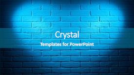  Presentation with shape heart - Theme consisting of solid shapes - blue wall with heart shape background and a teal colored foreground