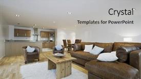  Presentation with hr plan - Colorful theme enhanced with solid shapes - contemporary open plan living room backdrop and a light gray colored foreground