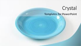  Presentation with ceramic - Slides enhanced with solid shapes - coup shaped ceramic plate background and a white colored foreground