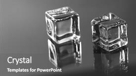  Presentation with ice - Beautiful presentation design featuring solid shapes - ice cubes backdrop and a dark gray colored foreground