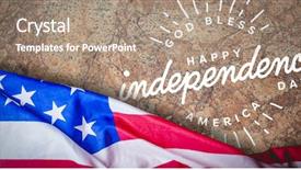  Presentation with united states old flag - Cool new theme with solid state - us flag against old wall backdrop and a coral colored foreground