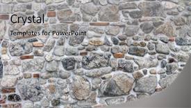  Presentation with cement paint - Presentation design consisting of solid templates - abstract stonework background texture background and a light gray colored foreground