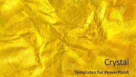  Presentation with luxury golden texture - Audience pleasing theme consisting of solid templates - creative luxury golden texture backdrop and a gold colored foreground
