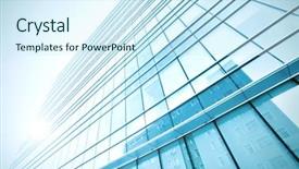  Presentation with windows - Audience pleasing PPT layouts consisting of solid texture of glass windows backdrop and a cool aqua colored foreground