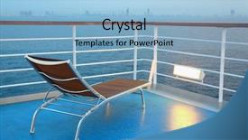 Presentation with cruise ship - Audience pleasing slide deck consisting of solitary deck-chair on ship backdrop and a  colored foreground