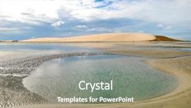  Presentation with beach - Presentation having solitude - jericoacoara is a beach located background and a coral colored foreground