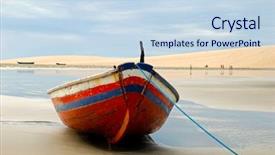  Presentation with beach - Beautiful presentation theme featuring solitude - jericoacoara is a beach located backdrop and a sky blue colored foreground