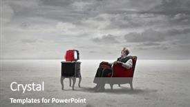  Presentation with entertainment - Audience pleasing theme consisting of solitude - only entertainment backdrop and a gray colored foreground