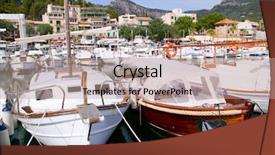  Presentation with port and tapas - Slides having sollar - puerto de soller port background and a  colored foreground
