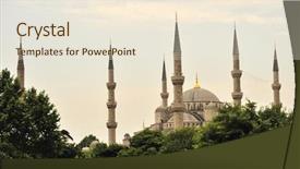  Presentation with solomon - Colorful theme enhanced with solomon - beautiful suleymaniye backdrop and a lemonade colored foreground