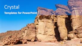  Presentation with solomon - Cool new presentation theme with solomon-pillars-of-timna-park backdrop and a teal colored foreground